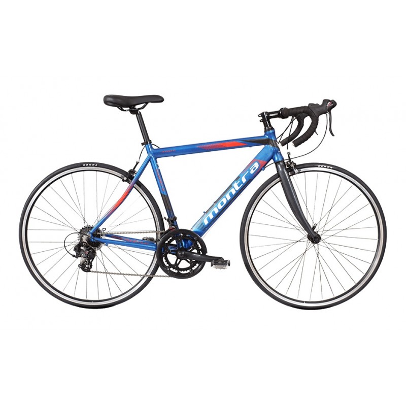 Montra Unplugged Road Bike 2018 Dark Blue With Red Grey Graphics