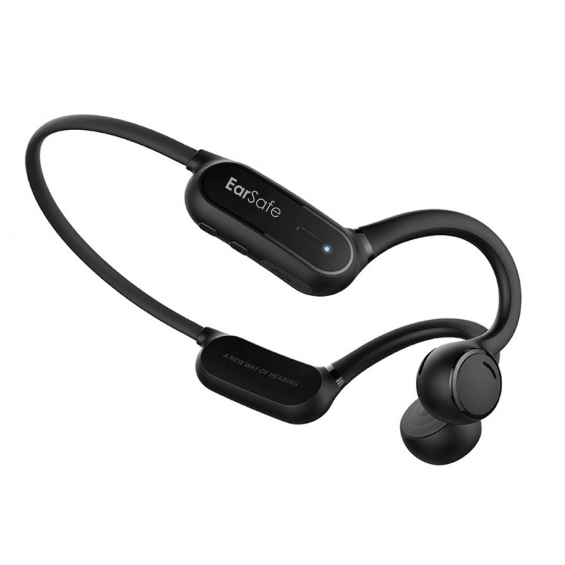 NG Earsafe Open Ear Bluetooth Wireless With Mic Headphone Black