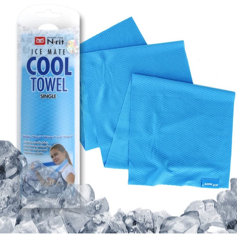 N-Rit Ice Mate Cool Towel Single Blue