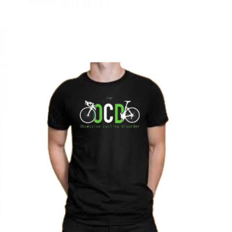 Nuckily Men’s Obsessive Cycling Disorder Tees Black