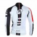 Nuckily CJ117 Full Sleeve Cycling Jersey White And Black