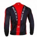 Nuckily CJ133 Full Sleeve Cycling Jersey Black And Red