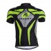 Nuckily Half Sleeve Jersey And Gel Padded Shorts Set Black And Green (MA005 MB005)