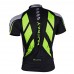 Nuckily Half Sleeve Jersey And Gel Padded Shorts Set Black And Green (MA005 MB005)