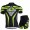 Nuckily Half Sleeve Jersey And Gel Padded Shorts Set Black And Green (MA005 MB005)