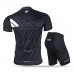 Nuckily Half Sleeve Jersey And Gel Padded Shorts Set Black (MA022 MB022)