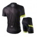 Nuckily Half Sleeve Jersey And Gel Padded Shorts Set Black (MA031 MB031)