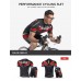 Nuckily Half Sleeve Jersey And Gel Padded Shorts Set Black And Red (MA021 MB021)