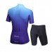 Nuckily Half Sleeve Jersey And Gel Padded Shorts Set Blue (MG021 NS355)