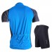 Nuckily Half Sleeve Jersey And Gel Padded Shorts Set Blue (NJ601 NS355)