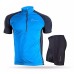 Nuckily Half Sleeve Jersey And Gel Padded Shorts Set Blue (NJ601 NS355)