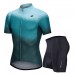 Nuckily Half Sleeve Jersey And Gel Padded Shorts Set Green (MG031 NS355)