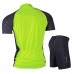 Nuckily Half Sleeve Jersey And Gel Padded Shorts Set Neon Green (NJ601 NS355)