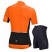 Nuckily Half Sleeve Jersey And Gel Padded Shorts Set Orange (MG043 NS355)