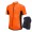 Nuckily Half Sleeve Jersey And Gel Padded Shorts Set Orange (MG043 NS355)