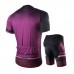 Nuckily Half Sleeve Jersey And Gel Padded Shorts Set Purple (MA029 MB029)