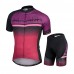 Nuckily Half Sleeve Jersey And Gel Padded Shorts Set Purple (MA029 MB029)