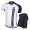 Nuckily Half Sleeve Jersey And Gel Padded Shorts Set White And Black (NJ503 NS355)