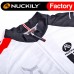 Nuckily Half Sleeve Jersey And Gel Padded Shorts Set White And Black (NJ503 NS355)