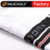 Nuckily Half Sleeve Jersey And Gel Padded Shorts Set White And Black (NJ503 NS355)