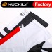 Nuckily Half Sleeve Jersey And Gel Padded Shorts Set White And Black (NJ503 NS355)