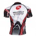 Nuckily Half Sleeve Jersey And Gel Padded Shorts Set White Black And Red (MA008 MB008)