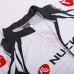 Nuckily Half Sleeve Jersey And Gel Padded Shorts Set White Black And Red (MA008 MB008)