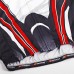 Nuckily Half Sleeve Jersey And Gel Padded Shorts Set White Black And Red (MA008 MB008)