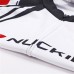 Nuckily Half Sleeve Jersey And Gel Padded Shorts Set White Black And Red (MA008 MB008)