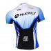 Nuckily Half Sleeve Jersey And Gel Padded Shorts Set White And Blue (MA002 MB002)