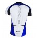 Nuckily Half Sleeve Jersey And Gel Padded Shorts Set White And Blue (NJ502 NS355)