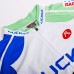 Nuckily Half Sleeve Jersey And Gel Padded Shorts Set White Green And Blue (MA003 MB003)