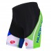 Nuckily Half Sleeve Jersey And Gel Padded Shorts Set White Green And Blue (MA003 MB003)