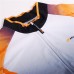 Nuckily Half Sleeve Jersey And Gel Padded Shorts Set White And Orange (NJ500 NS355)