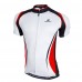 Nuckily Half Sleeve Jersey And Gel Padded Shorts Set White And Red (NJ502 NS355)