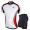 Nuckily Half Sleeve Jersey And Gel Padded Shorts Set White And Red (NJ502 NS355)