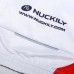 Nuckily Half Sleeve Jersey And Gel Padded Shorts Set White And Red (NJ502 NS355)