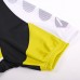 Nuckily Half Sleeve Jersey And Gel Padded Shorts Set White And Yellow (MA007 MB007)