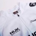 Nuckily MA002 SS Cycling Jersey White And Blue