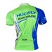 Nuckily MA003 SS Cycling Jersey White Green And Blue