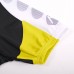 Nuckily MA007 SS Cycling Jersey White And Yellow