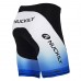 Nuckily MB002 Gel Padded Cycling Short White And Blue