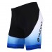 Nuckily MB002 Gel Padded Cycling Short White And Blue