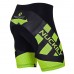 Nuckily MB005 Gel Padded Cycling Short Black And Green