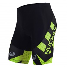 Nuckily MB005 Gel Padded Cycling Short Black And Green