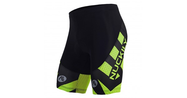 Buy Nuckily MB005 Gel Padded Cycling Short Black And Green Online in India wizbiker