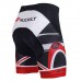 Nuckily MB008 Gel Padded Cycling Short White And Red