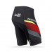 Nuckily MB021 Gel Padded Cycling Short Black And Red