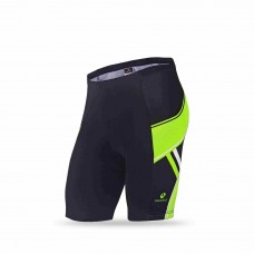 Nuckily MB025 Gel Padded Cycling Short Black And Green