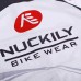 Nuckily MC006 Full Sleeve Cycling Jersey White And Red